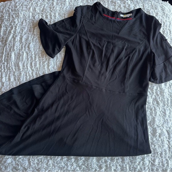 Boden Alexis Jersey Flutter Sleeve Dress 12L - Picture 4 of 14